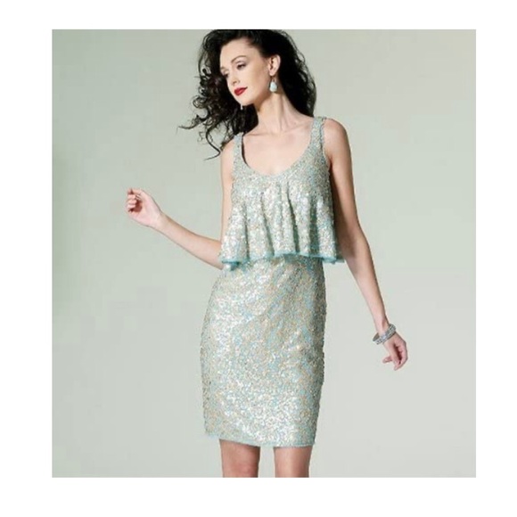 Vogue V1288 Sewing Pattern Badgley Mischka Cocktail Dress Size 12 14 16 18 20 - Picture 4 of 9